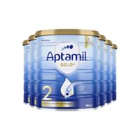 爱他美爱他美(Aptamil)澳洲爱他美金装婴幼儿奶粉900g JD保税仓配送 2段 * 6罐 2段*6罐