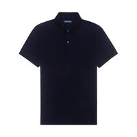 十如仕 修身透气翻领短袖Polo衫 深蓝色 XXL