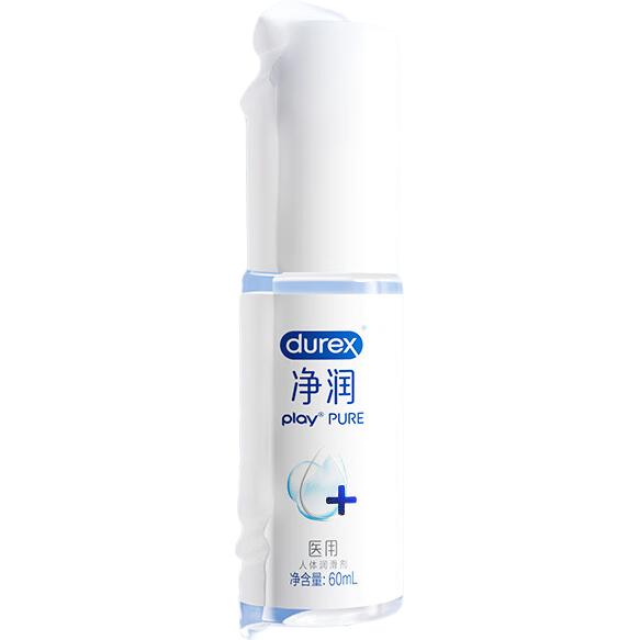 杜蕾斯（durex）净润医用人体润滑液油剂夫妻用成人房事免洗可舔增强欲望情趣用品 【店长强推】医用人体润滑剂60ml*2