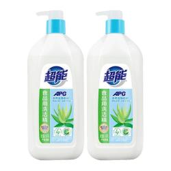 超能 APG洗洁精1.1kg*2瓶 果蔬餐具净洗食品用果蔬清洁剂