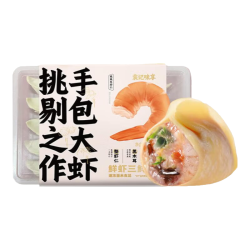 袁记味享 国产韭菜玉米冬菇马蹄鲜肉饺子馄饨 330g*1