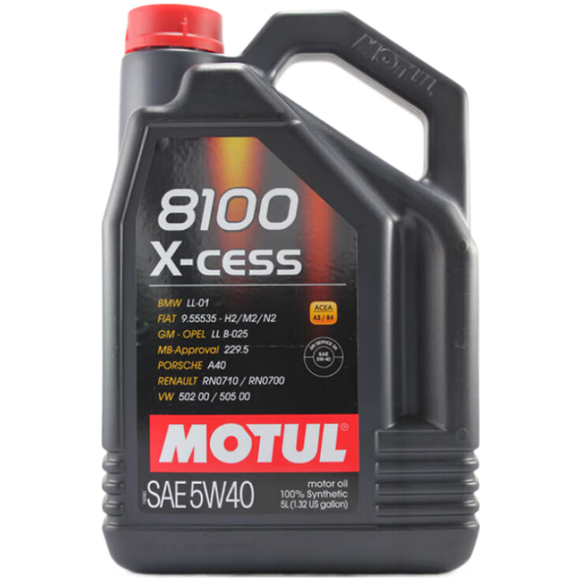 摩特 8100 X-CESS 5W-40 SN级 全合成机油 5L