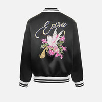 EVISU 福神女士商标刺绣夹克2ESHTW5JK4005LFSN 黑色 S