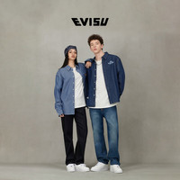 EVISU 男女同款休闲流行海鸥怀旧复古牛仔裤