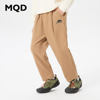 MQD童装男大童23冬基础百搭休闲裤 卡其 150