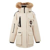 SNOWFLYING雪中飞 奶咖羽绒工装2023冬男女款鹅绒羽绒服