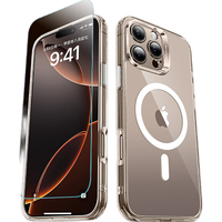 ESR/亿色 MagSafe磁吸 iPhone 16 Plus手机壳 PC+TPU+铝合金 剔透白