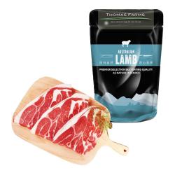 Thomas Farms 澳洲羔羊原切羊肩排 净重1斤 冷冻生鲜羊肉 西餐烧烤烤肉食材