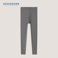 舒雅（Schiesser）男士秋裤S2系列舒美棉3A抗菌抑菌保暖长裤E5/23920Y 花灰 M 【60-70公斤】