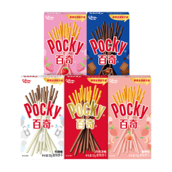 格力高 百奇系列 5盒组合装共241g口味随机饼干