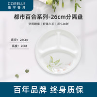 CORELLE康宁餐具大小分隔餐盘儿童餐盘分格盘早餐盘减脂餐盘