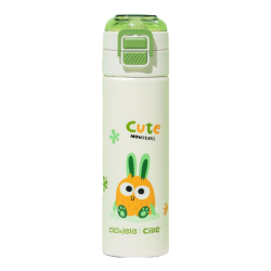 cille 316不锈钢大容量双饮保温杯 丝泊绿500ml