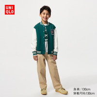 UNIQLO 优衣库 童装男童女童高弹力快干运动茄克外套夹克481378 58 深绿色 160