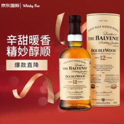百富 THE BALVENIE 12年 双桶 单一麦芽 苏格兰威士忌 40%vol 700ml 单瓶装