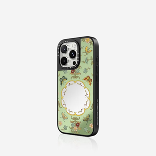 CASETiFY 福蝶欢聚 MagSafe镜面黑框 iPhone15ProMax手机壳