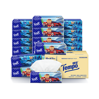 得宝（TEMPO）黄油小熊赛车特别款抽纸 4层加厚90抽*15包 抽取式面巾纸 餐巾纸