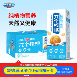 养元 六个核桃 植物奶250ml*20盒