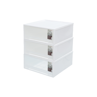 Citylong 禧天龙 G-5010 抽屉式塑料收纳箱 24L*4个 透明