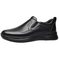 宾度男鞋2025秋季男士商务休闲鞋男真皮爆米花软底套脚爸爸鞋