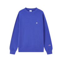 Champion冠军卫衣男2025秋季美式运动风圆领刺绣上衣 浅蓝彩色 S