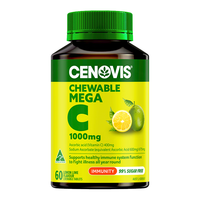 萃益维高浓度维生素C咀嚼片1000mg60片增强抵御VC促代谢天然柠檬味 【高浓度VC】柠檬味VC60粒1000mg