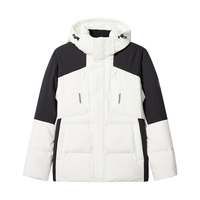 卡宾男装 90鸭绒可拆卸帽羽绒服2024秋冬LOGO刺绣宽松外套H 漂白色02 S /165/46