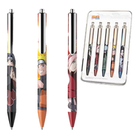 施耐德（Schneider） 火影忍者联名德国EVO复古中性笔学用办公按动G2笔芯0.5mm （佐助）蓝色+三支笔芯