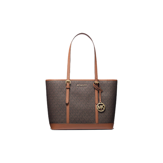 MICHAEL KORS TRAVEL系列 35S0GTVT1V BROWN 女士单肩手提包  棕拼色