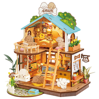 若来（Rolife）diy小屋小狗别野九木积木拼装玩具儿童女孩