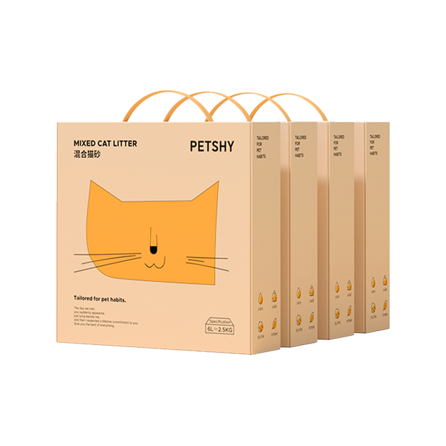 移动端、京东百亿补贴：petshy 百宠千爱6L猫砂细混合型10公斤