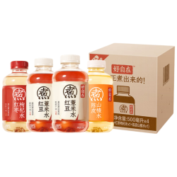 元气森林 500ml*4瓶 (红豆薏米*2+红枣枸杞*1+陈皮山楂*1)