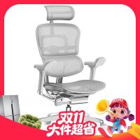 保友办公家具 保友金豪E2 高端人体工学椅银白网 整椅发货 送货上门