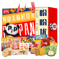 盼盼薯片梅尼耶饼干沙琪玛旺旺小小酥旺仔牛奶1800g糖果零食年货礼盒 盼盼优选年货礼盒1800g