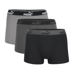 PUMA 男士内裤男基础款95%棉透气运动平角内裤3条
