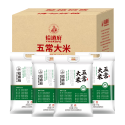 裕道府 当季新米 五常大米 东北大米 5kg*4袋/箱 香米 40斤 家庭装