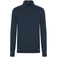 劲霸男装【绵羊毛】毛衣男高领保暖纯色套头休闲羊毛衫男|BYYG3033 墨绿 XL