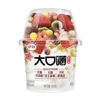 伊利大口嚼草莓谷物拌酸奶180g*8杯风味发酵乳水果燕麦