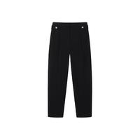 小熊秋冬款远红外发热小脚裤时尚黑色裤子女士