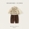 insbobo 周岁礼服男宝男童汉服套装唐装新中式儿童秋冬小少爷抓周衣服国风
