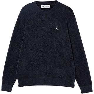 杰克·琼斯（JACK&JONES）男装秋季毛衣针织衫百搭纯色亲肤面料刺绣潮流长袖上衣225313025 E02岩石灰 M （175）