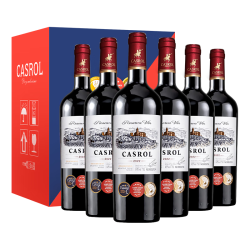 CASROL LEGEND 卡露传奇 鲁西荣AOC 干红葡萄酒 2022年 750ml*6瓶 整箱装