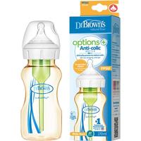 布朗博士 Dr Brown's 美国布朗博士 Dr Brown's爱宝选PLUS防胀气宽口PPSU婴儿奶瓶270ml