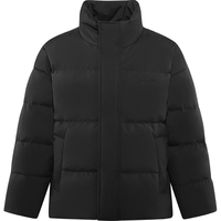 森马(Semir)羽绒服男2024冬季时尚撞色肌理印花面包服厚款外套潮 黑色(灰鸭绒)90001 170/88A/M