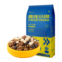 疯狂小狗 狗粮牛肉益生元冻干粮10kg金毛泰迪中大小型幼犬成犬通用粮20斤