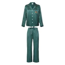 那个野兽 BEAST野兽派小狐狸条纹印花真丝家居服睡衣男生