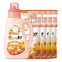 LION 狮王 持久香氛柔顺洗衣液 900g+690g*3瓶 花果香