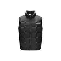森马（Semir）羽绒马甲男2024冬季立领印花肌理感外套叠穿内搭时尚百搭 黑色(灰鸭绒)90001 175/92A/L