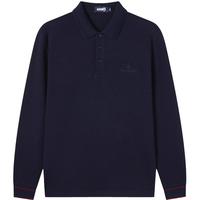 Navigare意大利小帆船秋季长袖polo衫男休闲纯棉T恤