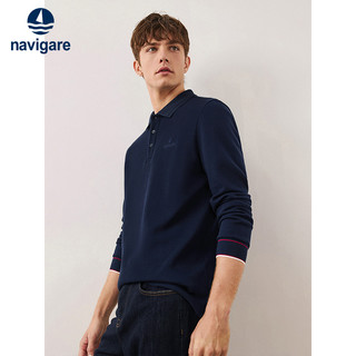  navigare/纳维凯尔 纯棉 男士长袖Polo衫