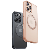TORRAS/图拉斯 防摔 iPhone 15 Pro Max保护壳 Magsafe支架 磁吸充电 PC+TPU+铝合金 磨砂黑